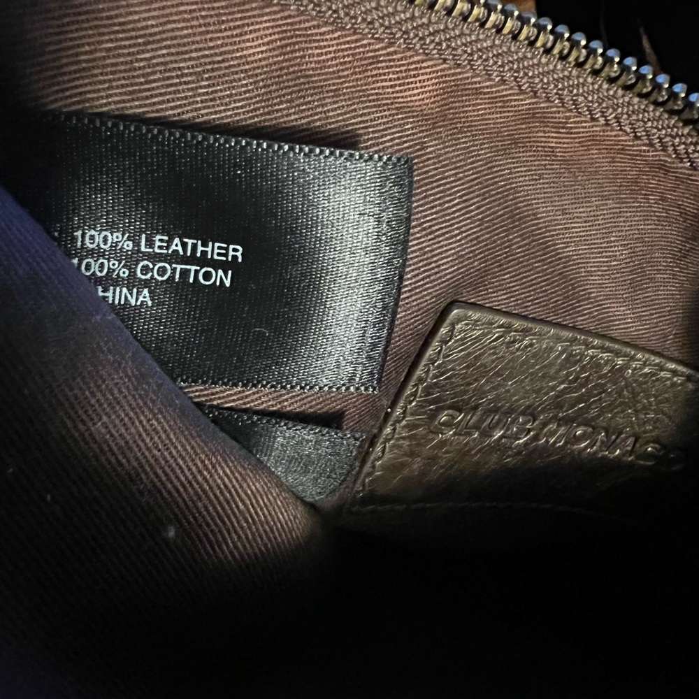 CLUB MONACO- VINTAGE CLUTCH BAG - Copper/Brown | 100% Leather - Picture 4 of 5